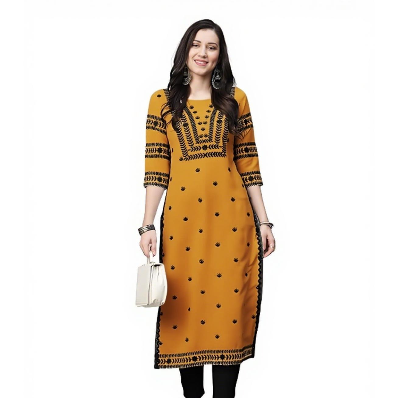 Muslim Kurt Flowers Women's Fa - Ethnic Fashion Kurtis 리뷰 및 가격