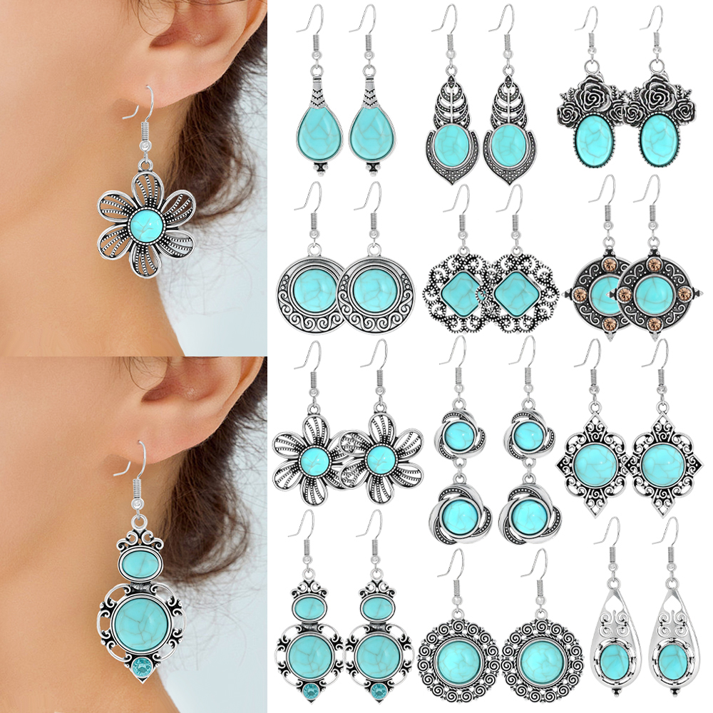 Ethnic Style Drop Earrings wit - Ethnic Wear In Fashion 리뷰 및 가격