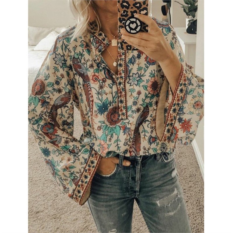 Bohemia Flower Printed Women's - Ethnic Fashion For Ladies 리뷰 및 가격