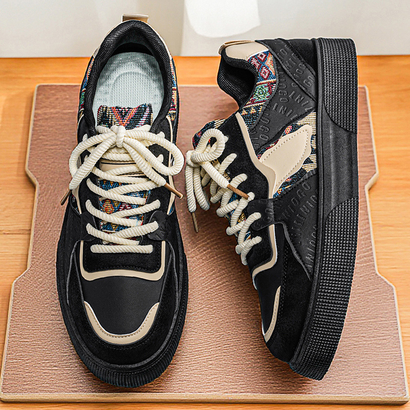 Men's Vintage Patchwork Platfo - Ethnic Wear In Fashion 리뷰 및 가격