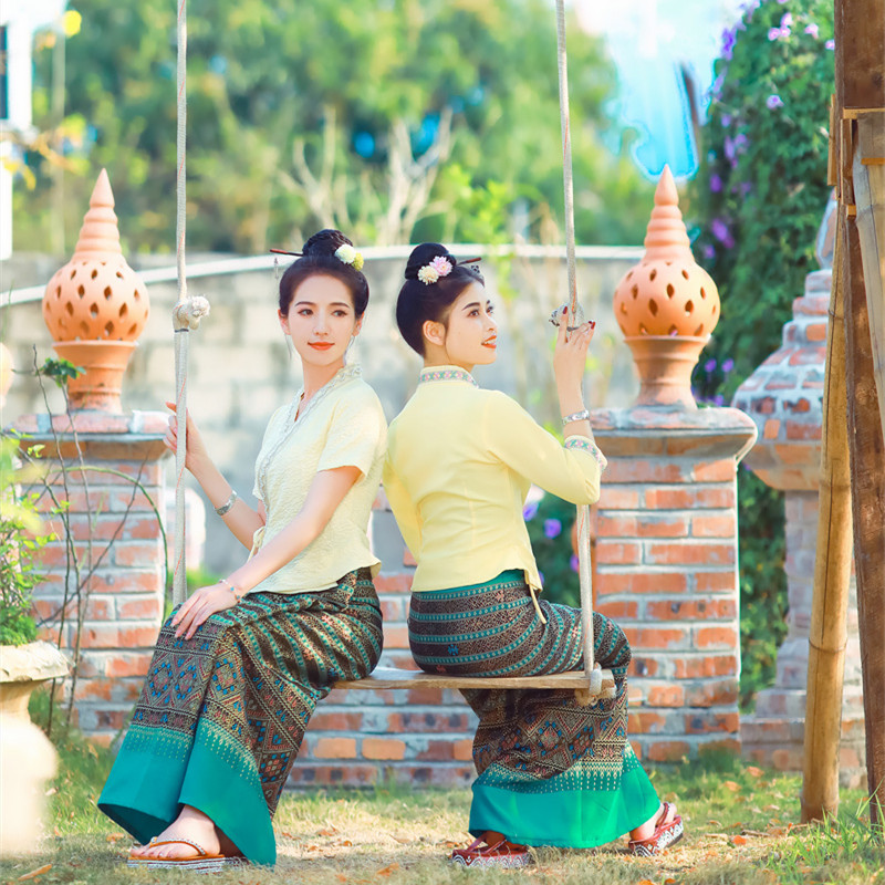 Light Yellow Thai Dai Clothing - Thai Silk Blouse 리뷰 및 가격