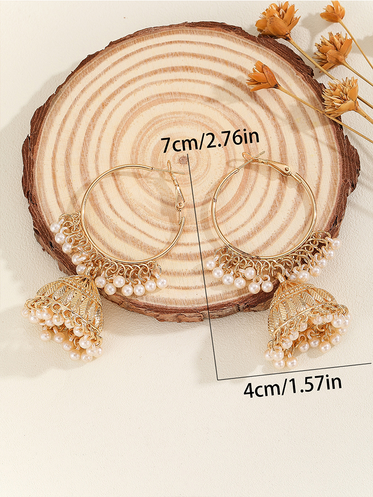 1 Pair of Fashionable Hoop Ear - Ethnic Wear In Fashion 리뷰 및 가격
