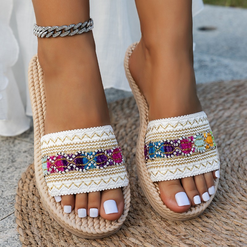 Women Slippers Outdoor Flat De - Ethnic Fashion Design 리뷰 및 가격
