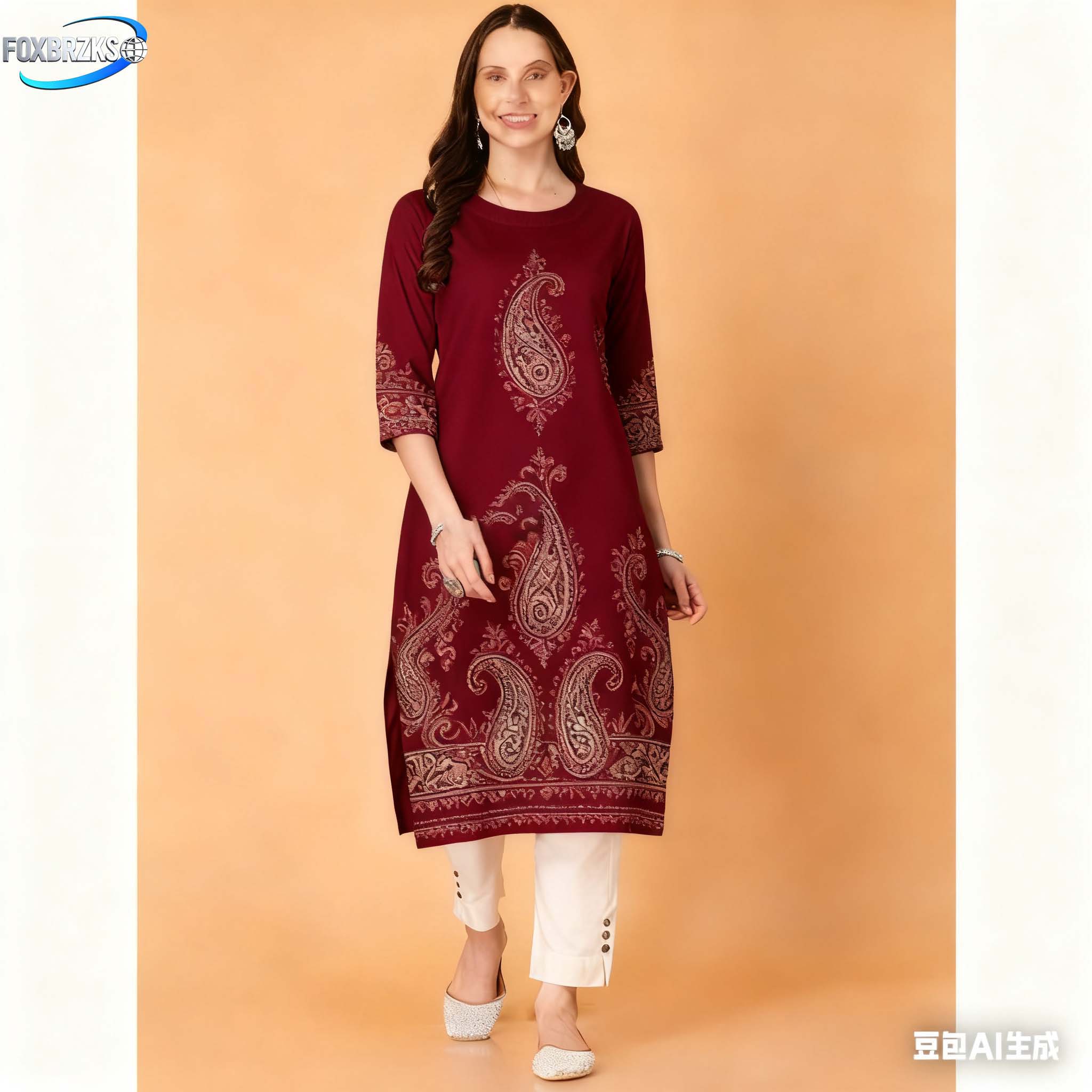 National style Kurt Women's Fa - Ethnic Fashion Kurtis 리뷰 및 가격