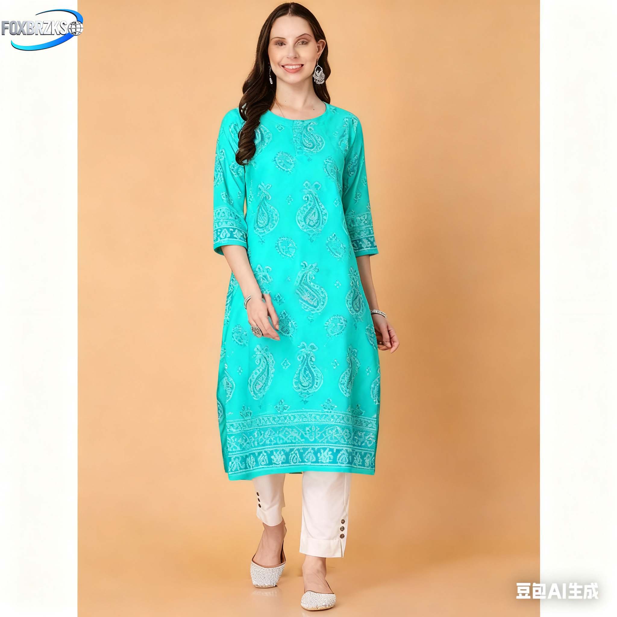 National style Kurt Women's Fa - Ethnic Fashion Kurtis 리뷰 및 가격