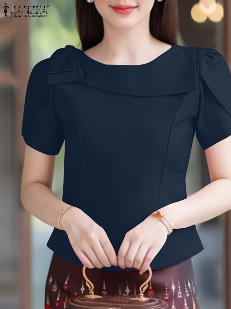 ZANZEA Elegant Short Petal Sle - Thai Silk Blouse 리뷰 및 가격