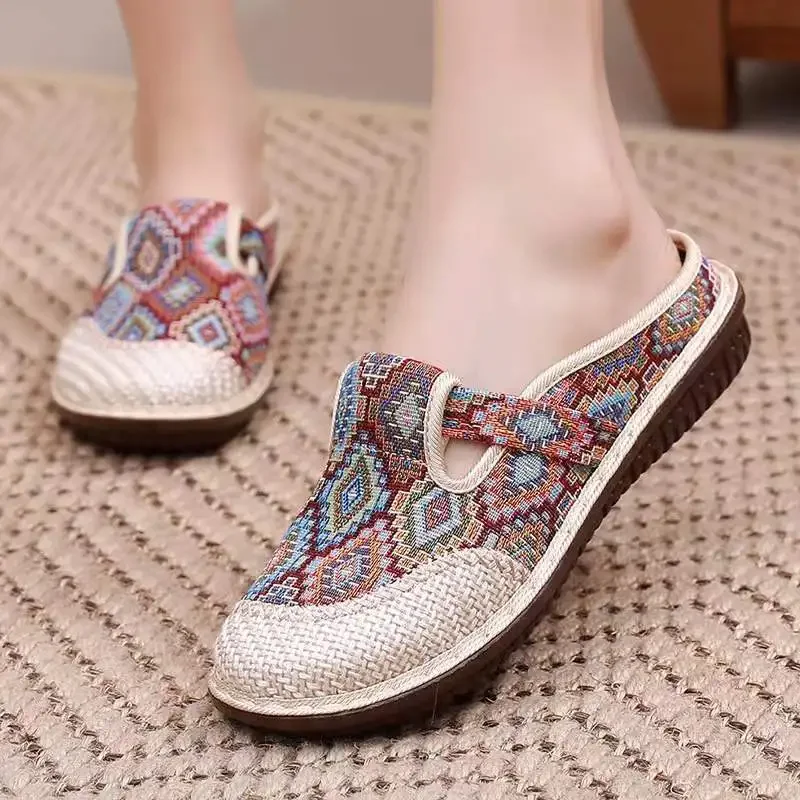 Womens Ethnic Style Slippers F - Ethnic Fashion Walk 리뷰 및 가격