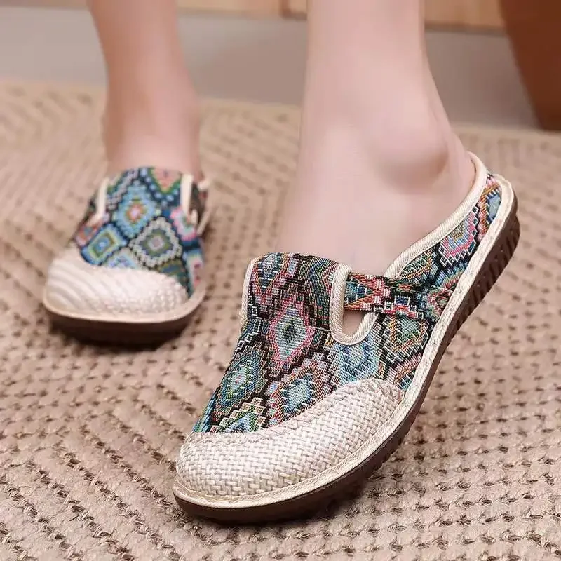 Womens Ethnic Style Slippers F - Ethnic Fashion Walk 리뷰 및 가격