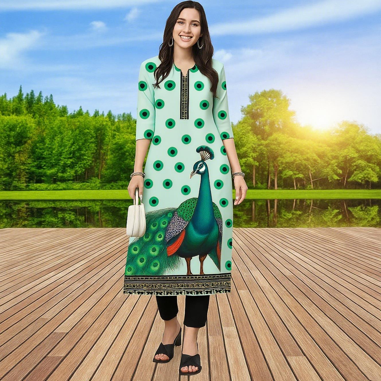 Muslim Kurt Women Casual Fashi - Ethnic Fashion Kurtis 리뷰 및 가격