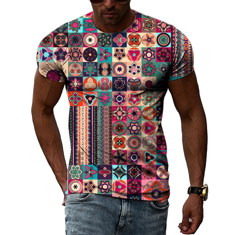 New 3D Fashion Ethnic Colorful - Men'S Ethnic Fashion Trends 리뷰 및 가격