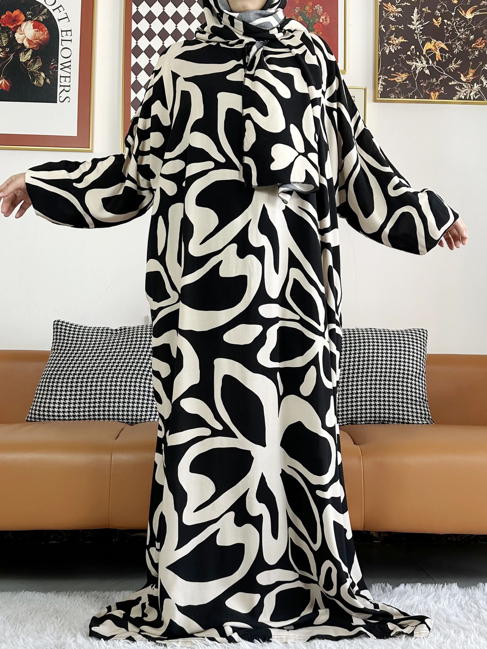 2025 Muslim Cotton Lady's Abay - Ethnic Gown 리뷰 및 가격