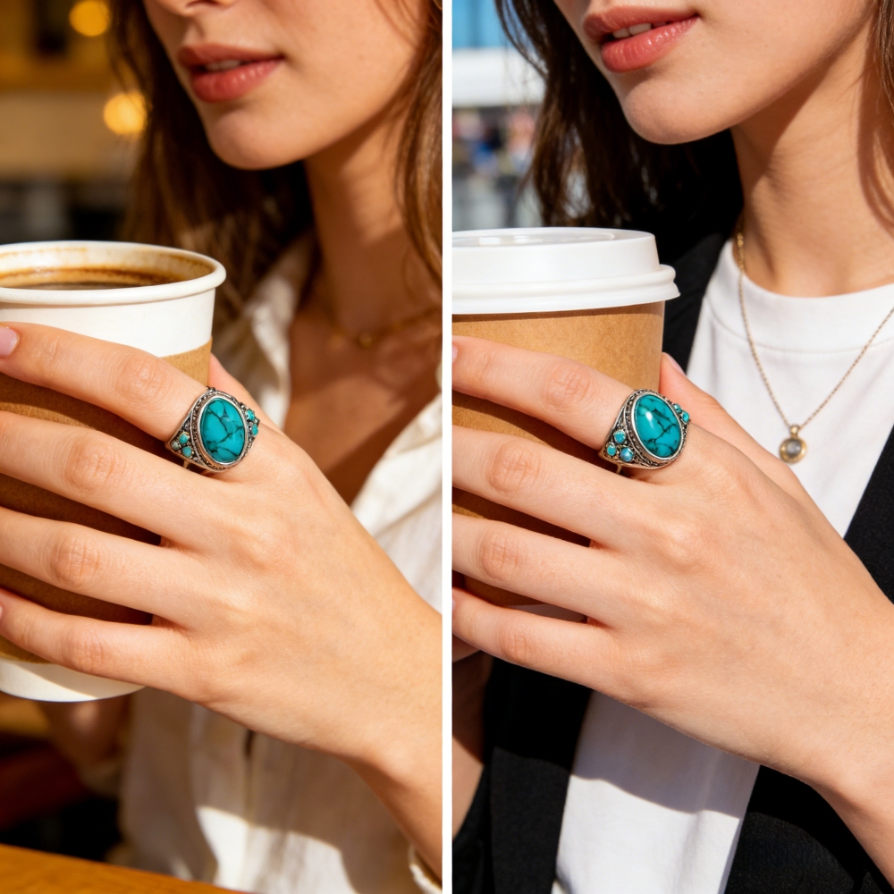 Instagram Trendy Turquoise Rin - Ethnic Fashion Instagram 리뷰 및 가격