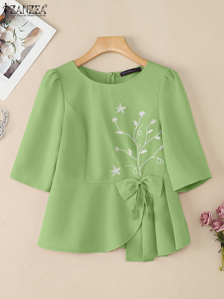 ZANZEA Elegant Asymmetrical He - Thai Silk Blouse 리뷰 및 가격