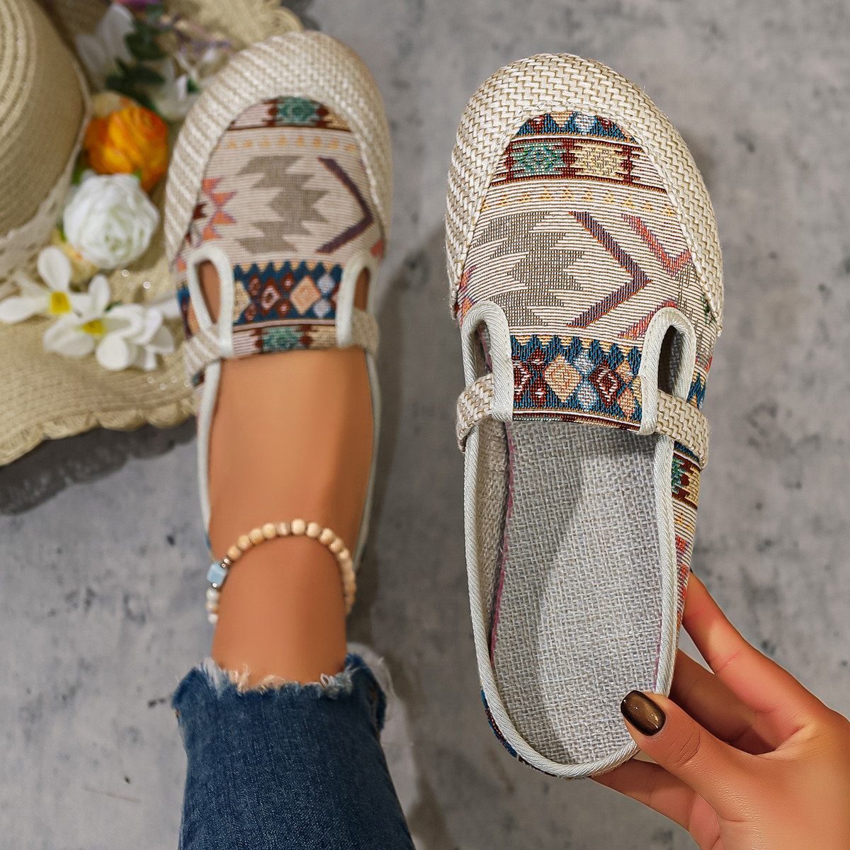 Women Ethnic Style Slippers Fa - Ethnic Fashion Walk 리뷰 및 가격