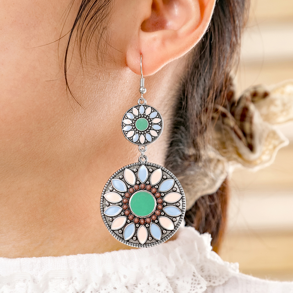 Ethnic Style Dangle Earrings F - Ethnic Wear In Fashion 리뷰 및 가격