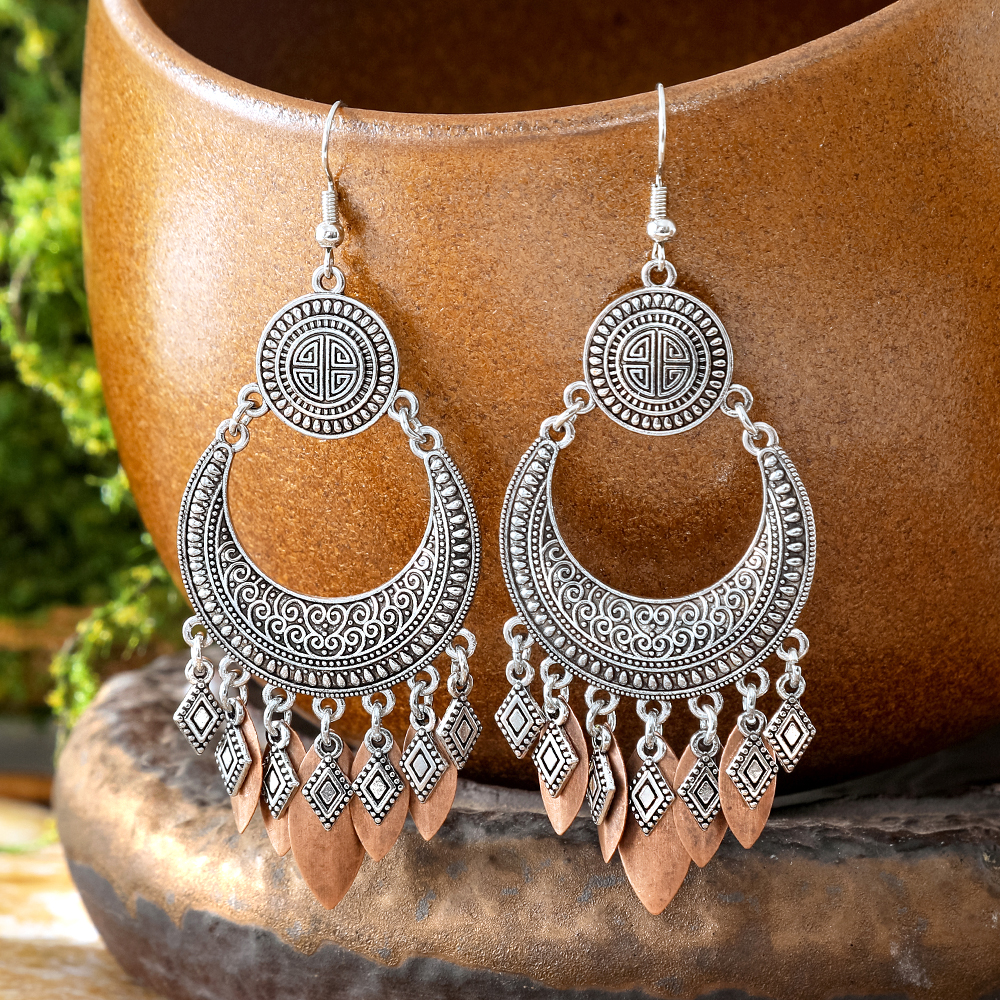 Ethnic Style Dangle Earrings F - Ethnic Wear In Fashion 리뷰 및 가격