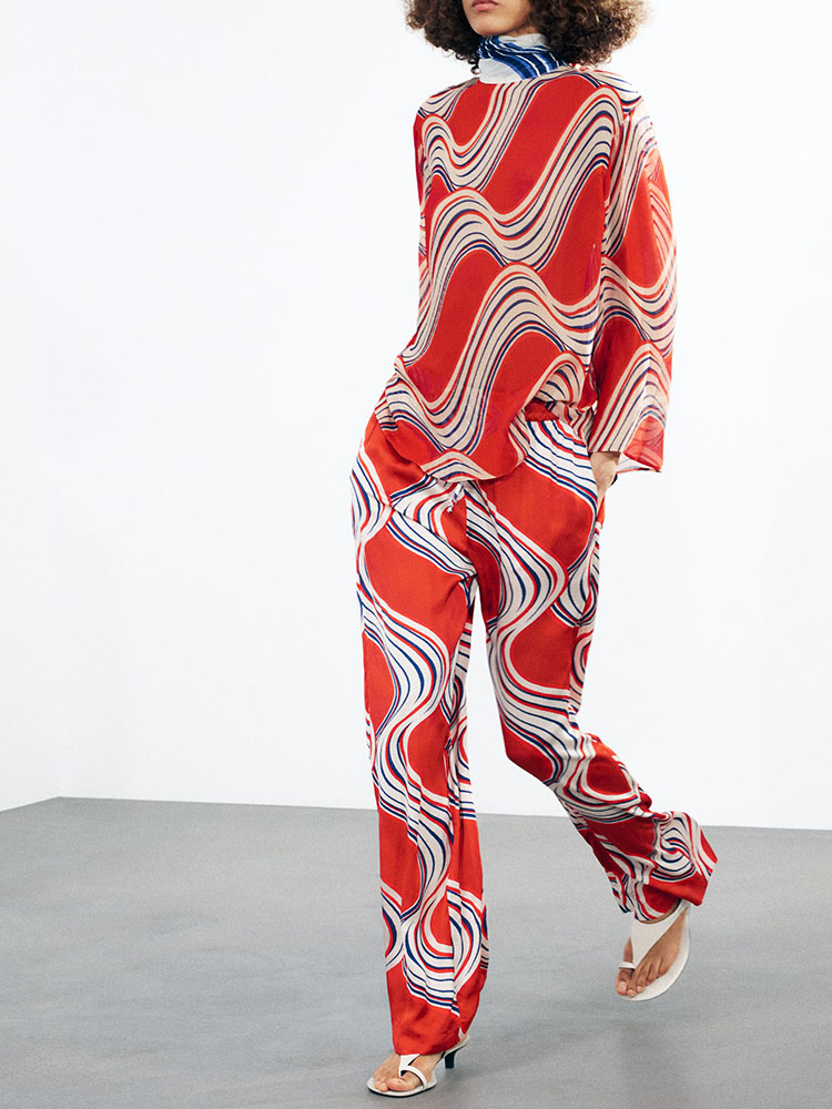 New Autumn Print Shirt Women's - Ethnic Fusion Fashion 리뷰 및 가격